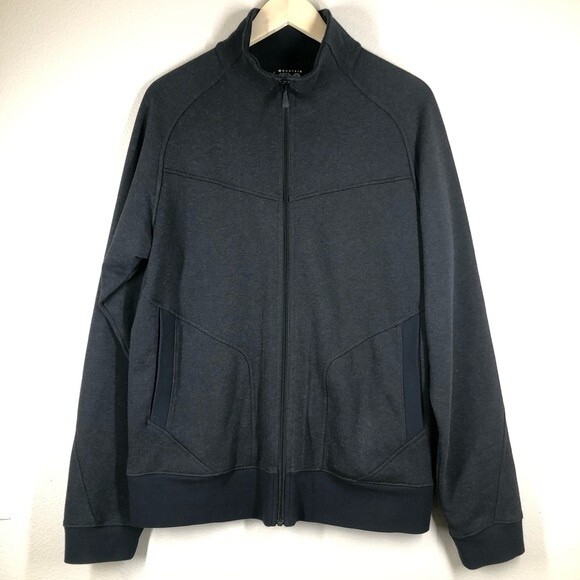 Mountain Hardwear Zip Up Knit Jacket Mock Neck Mens Medium